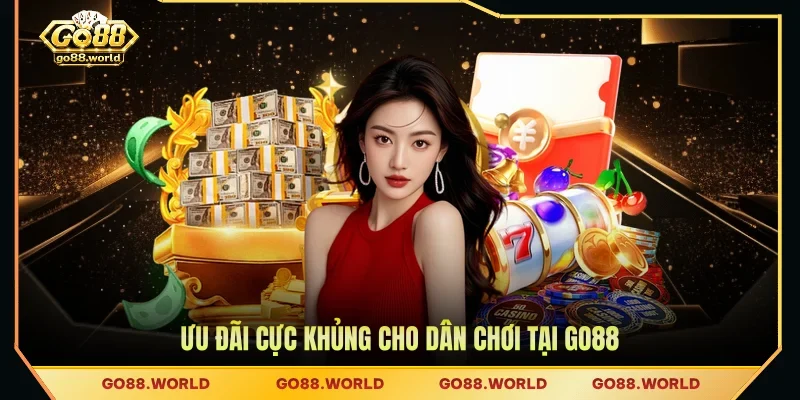 Ưu đãi cực khủng cho dân chơi tại GO88